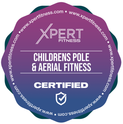 Xpert childrens pole and aerial fitness badge